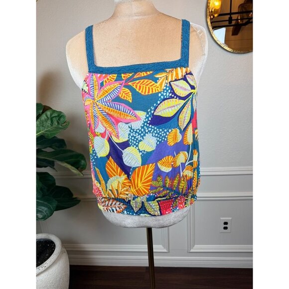 Cynthia Rowley Tropical Floral Tank – Size Large - Picture 6 of 11